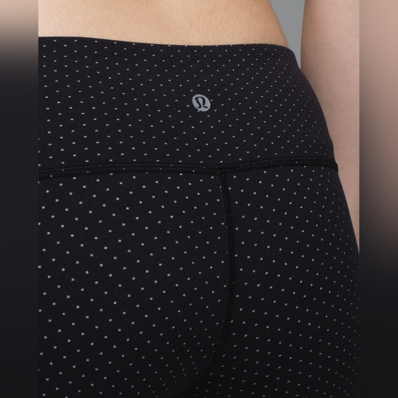Lululemon Wunder Under Pant Teeny Dot Black White - Picture 4 of 11